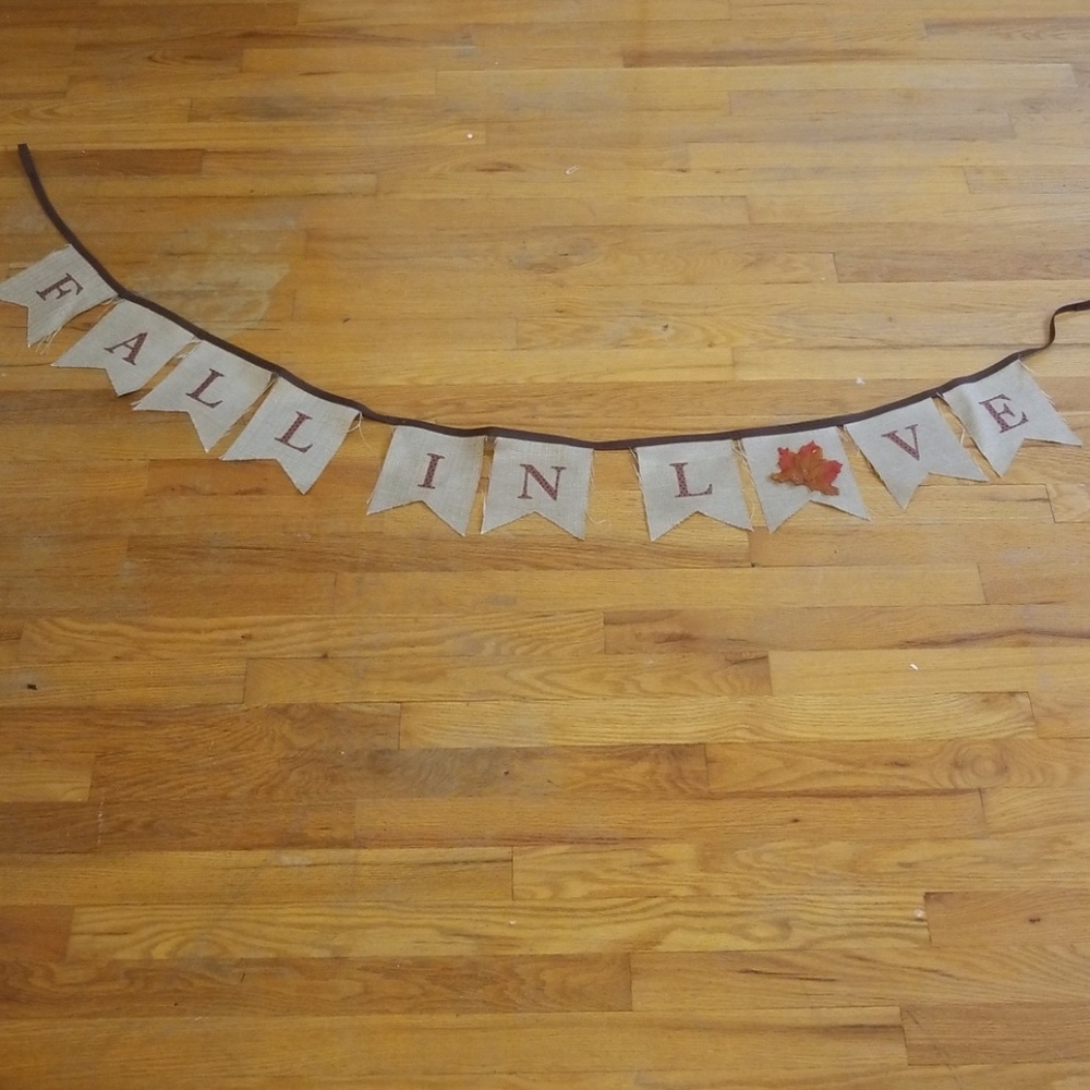 Fall In Love wedding banner
